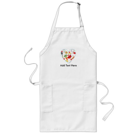 Long Tablier de coeur de cuisine (Devant)