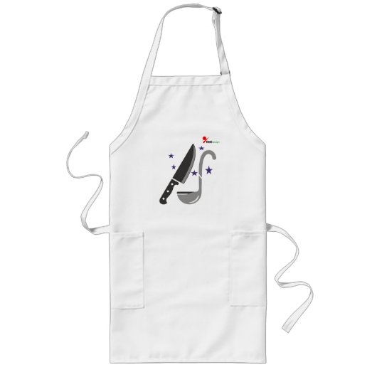 Long Tablier de conception de logo de chef | Cuisine de (Devant)