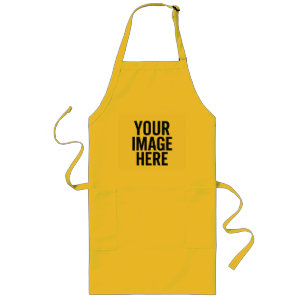 Long Tablier de cuisine avec zone d'impression de photo