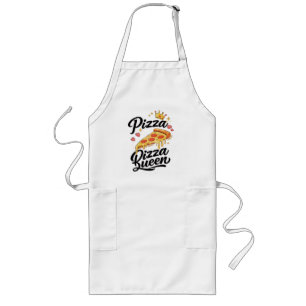 Long Tablier de cuisine drôle pour la Reine de la Pizza