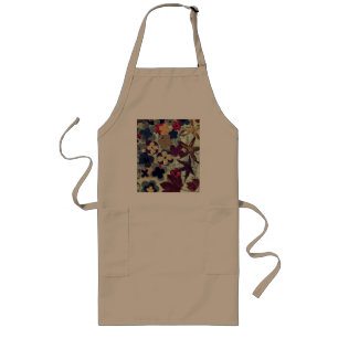 Long Tablier de cuisine floral abstrait coloré