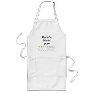 Long Tablier "de devoir de la couche-culotte du papa"