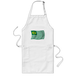 Long TabLIER DE Drapeau du Mouvement Écologique