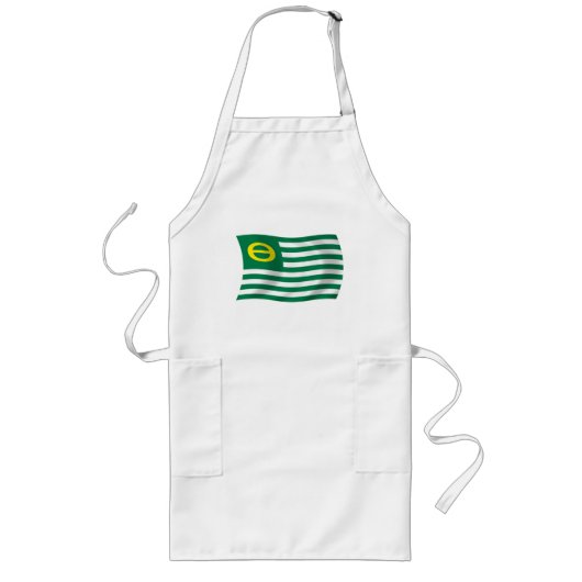 Long TabLIER DE Drapeau du Mouvement Écologique (Devant)