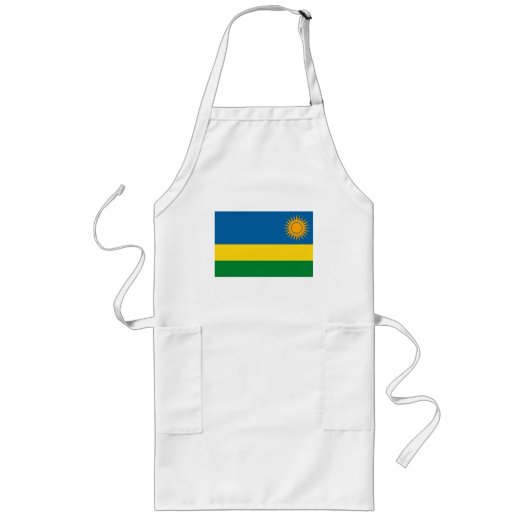 Long Tablier de drapeau du Rwanda (Devant)
