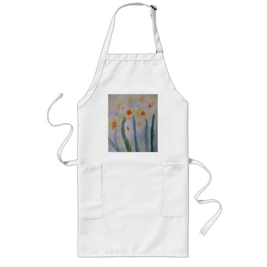 Long Tablier de jonquilles Abstraites (Devant)