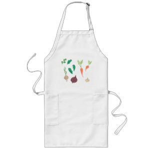 Long Tablier de patchs de légumes
