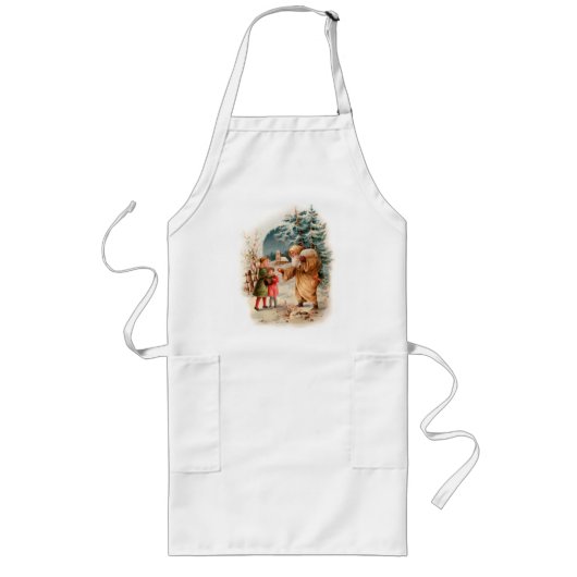 Long Tablier de Père Noël d'hiver pour une cuisson de (Devant)