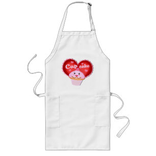 Long Tablier de petit gâteau de Saint-Valentin