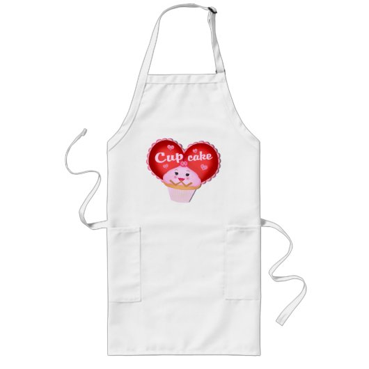 Long Tablier de petit gâteau de Saint-Valentin (Devant)