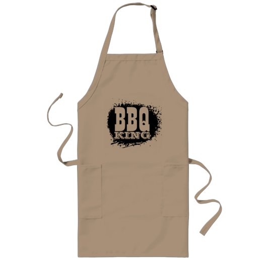Long Tablier de roi de BBQ pour la couleur beige des (Devant)