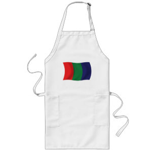 Long Tablier Drapeau de Mars