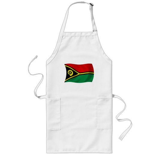 Long Tablier Drapeau du Vanuatu (Devant)