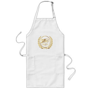 Long Tablier en coton avec OGM 25 Anniversaire Logo