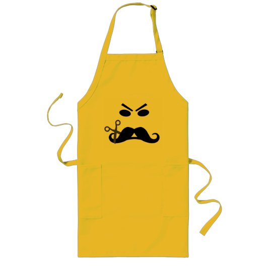Long Tablier fait sur commande de moustache fâchée - (Devant)
