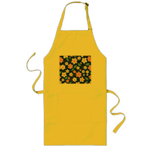 Long Tablier Fleur et Cuisson