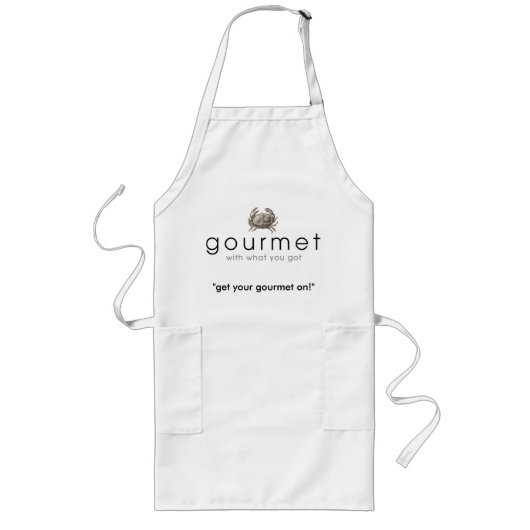 Long Tablier gastronome (crabe) (Devant)
