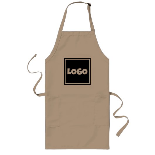 Long Tablier Logo – Elegant Simple professionnal (Devant)