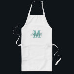 Long Tablier monogramme de nom personnalisé | bleu turq<br><div class="desc">Tablier monogramme de nom personnalisé | bleu turquoise. Elégant tablier barbecue monogrammé / cuisine pour hommes, femmes et enfants. Lettre initiale de typographie de script élégant. Barbecue / tabliers de cuisson en kaki beige / standard blanc et jaune. Version longue et courte. Faites-en un pour maman, mère, femme, tante, grand-mère,...</div>