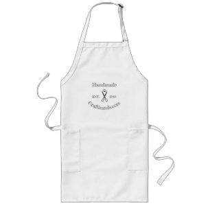 Long Tablier personnalisé - Logo Ciseaux artisanaux