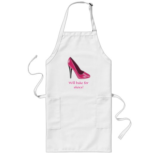 Long Tablier rose de chaussure de talon haut (Devant)