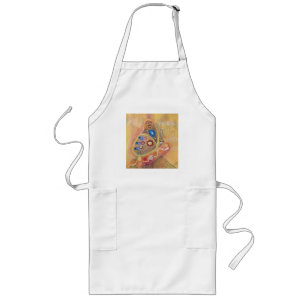 Long Tablier standard de peinture d'art papillon