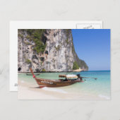 Long Tail Boat Briefkaart (Voorkant / Achterkant)