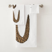 Long-tailed pangolin cartoon illustration (En situation)
