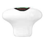 Long Tiki Mask Thunder_Cove Keramische Knop (Zijkant)