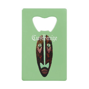 Long Tiki Mask Thunder_Cove Kredietkaart Flessenopener