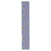 Long tourbillons multicolores sur chemin de table (Devant)