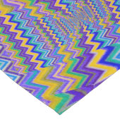 Long tourbillons multicolores sur chemin de table (Coin)