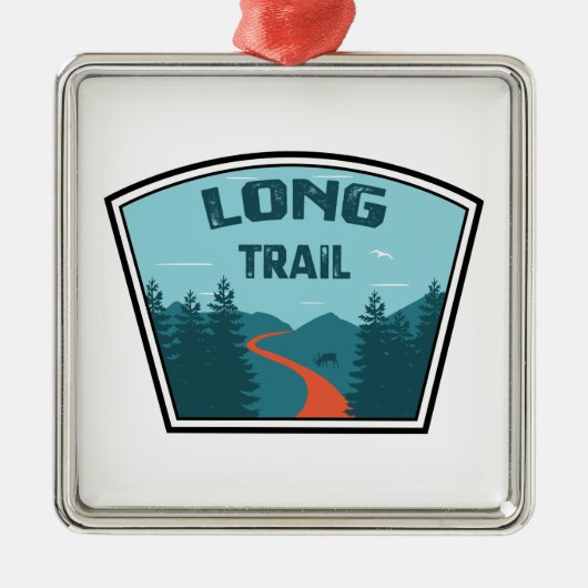 Long Trail Vermont Metalen Ornament (Voorkant)