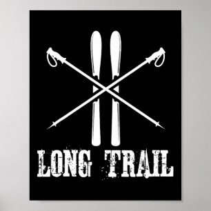 Long Trail Vermont Ski Skier Nordic Alpine Poster