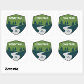 Long Trail Vermont Vierkante Sticker (Vel)