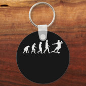 Longboard dalende evolutie sleutelhanger (Voorkant)