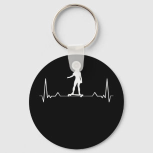 Longboard girl Heartbeat Sleutelhanger