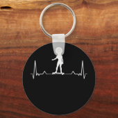 Longboard girl Heartbeat Sleutelhanger (Voorkant)