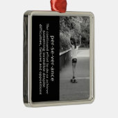 Longboard Girl Perseverance Metalen Ornament (Rechts)