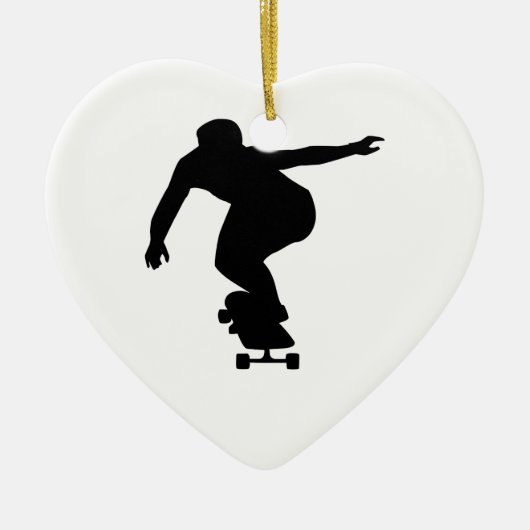 Longboard Keramisch Ornament (Voorkant)