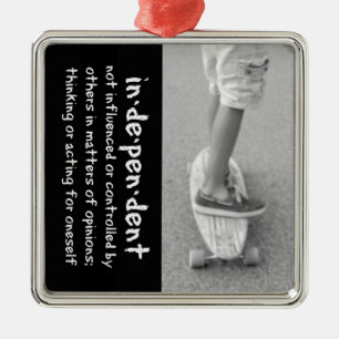 longboard-onafhankelijkheid metalen ornament