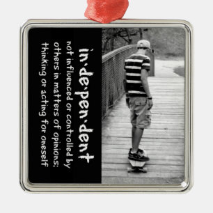 longboard-onafhankelijkheid metalen ornament