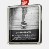 longboard perseverance quote metalen ornament (Links)
