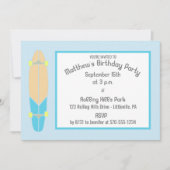 Longboard skateboard verjaardagsfeestje kaart (Voorkant)