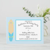 Longboard skateboard verjaardagsfeestje kaart (Staand voorkant)