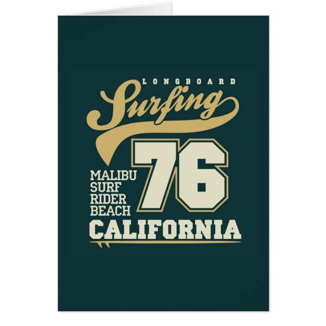 Longboard surfant | la Californie 76 (Devant)