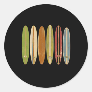 Longboard Surfboards Stijl Surfen Ronde Sticker