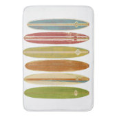 Longboard surfplanken Retro Style Surfing Badmat (Voorkant Verticaal)