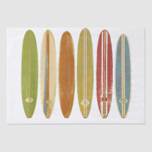 Longboard surfplanken Retro Style Surfing Tissuepapier