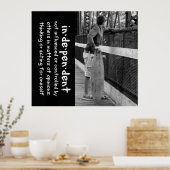 Longboard Teen Attitude Quote Poster (Keuken)